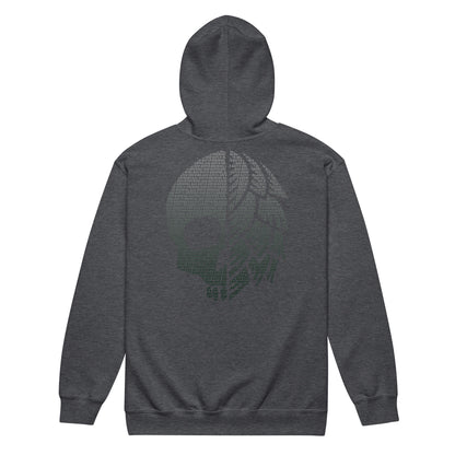 Sudadera con capucha de forro polar con cremallera Bad Batch Brewing - Gris jaspeado