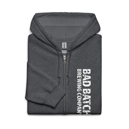 Sudadera con capucha de forro polar con cremallera Bad Batch Brewing - Gris jaspeado