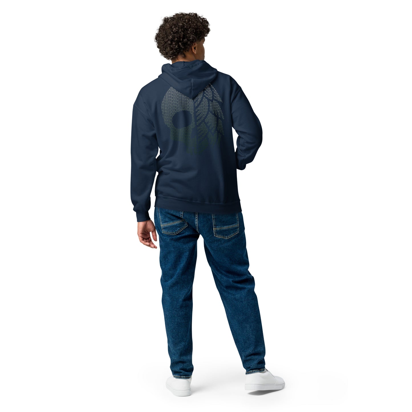 Bad Batch Brewing Zip Up Fleece Hoodie - Navy