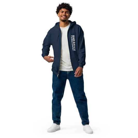 Bad Batch Brewing Zip Up Fleece Hoodie - Navy