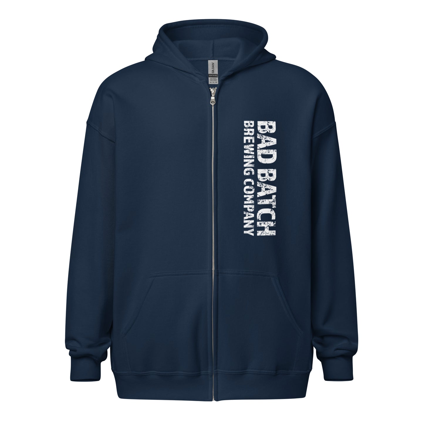 Bad Batch Brewing Zip Up Fleece Hoodie - Navy